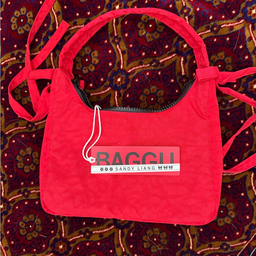 Baggu Sandy Liang Apple Red Shoulder Bag